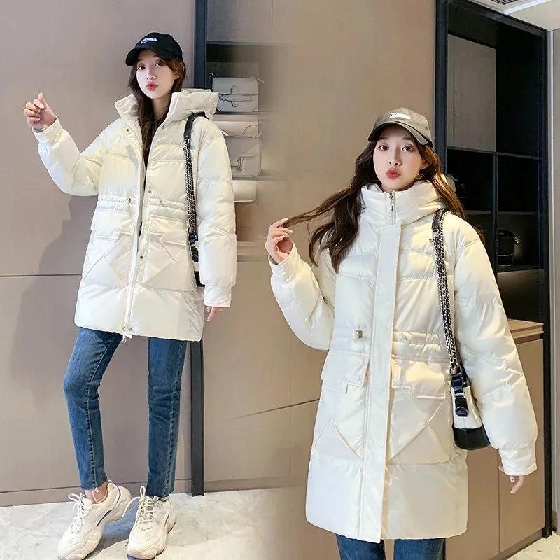 2023 Parkas Glossy Thick Cotton Padded Female Basic Winter Coat Women New Winter Down Jacket Women Coat Long Hooded Outwear
2023 Parkas Glossy Thick Cotton Padded Female Basic Winter Coat Women New Winter Down Jacket Women Coat Long Hooded Outwear