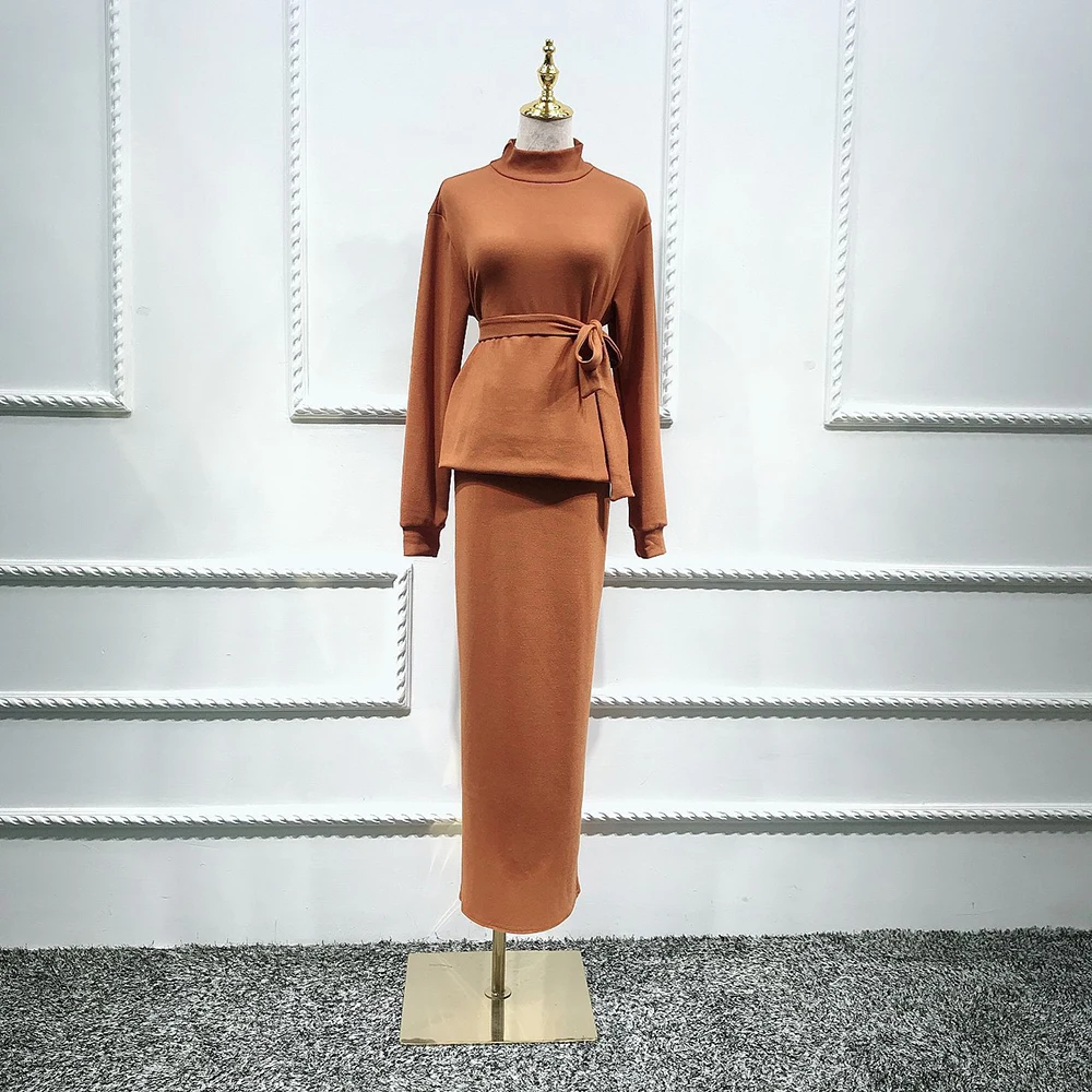 2021 Ramadan Aid Moubarak Abaya Turkey Muslim Fashion Sets Islam American European Clothing Abayas For Women Musulman Ensembles 
2021 Ramadan Aid Moubarak Abaya Turkey Muslim Fashion Sets Islam American European Clothing Abayas For Women Musulman Ensembles