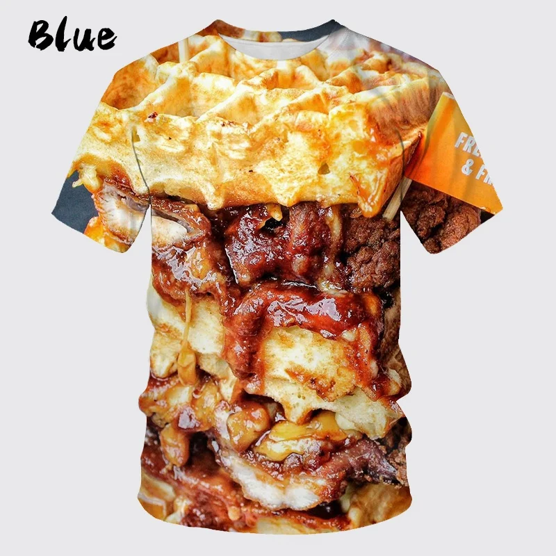 Summer Men's/Women's Funny 3D Printing T-shirt Casual Burger Pizza T-shirt Cool Street T-shirt
Summer Men's/Women's Funny 3D Printing T-shirt Casual Burger Pizza T-shirt Cool Street T-shirt