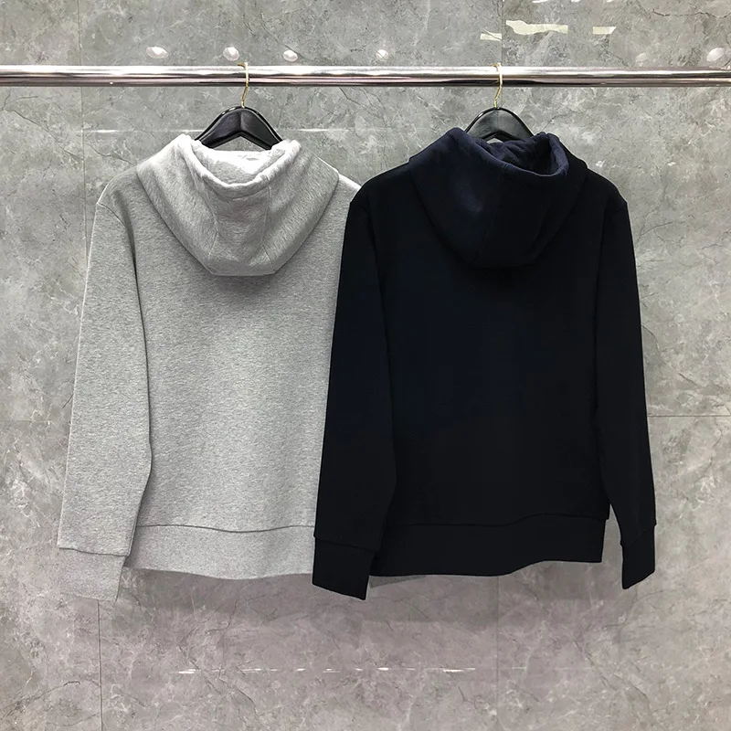 TB 2021 Fashion Thom Brand Spring Autumn hooded Cardigan Clothing Cotton Men Sweatshirts Hoodies Solid Casual Sportswear Coat
TB 2021 Fashion Thom Brand Spring Autumn hooded Cardigan Clothing Cotton Men Sweatshirts Hoodies Solid Casual Sportswear Coat