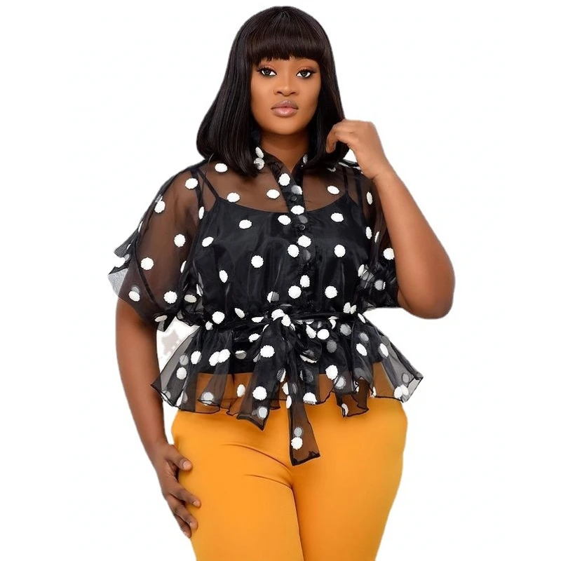 Летний сексуальный сетчатый женский топ с оборками, модная женская одежда, сетчатая прозрачная уличная одежда на бретелях, черные топы, оде... 
Летний сексуальный сетчатый женский топ с оборками, модная женская одежда, сетчатая прозрачная уличная одежда на бретелях, черные топы, оде...