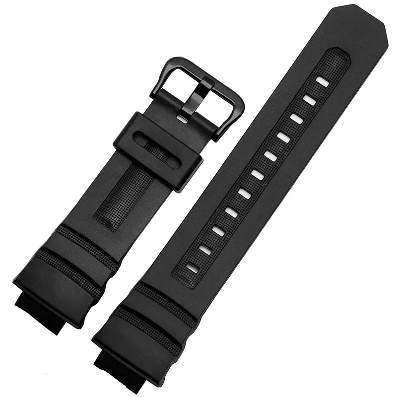 Watch Accessories Band for Casio AWG-M100 AW-590 AW-591 G-7700 series Men Chain 16mm Silicone Strap Belt | Наручные часы
