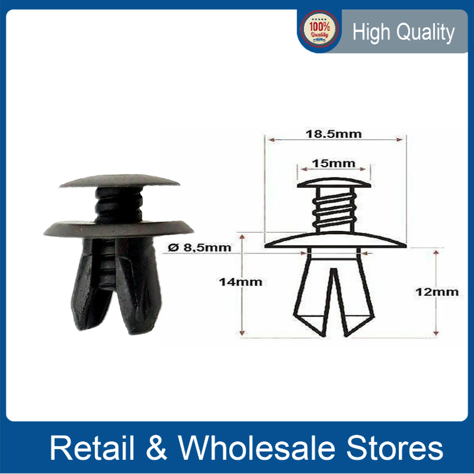 50 Pcs Bumper Clip Interior Trim Push Type Retainer Fit 9mm Hole 701867299 For VW T4 T5 Transporter Eurovan
50 Pcs Bumper Clip Interior Trim Push Type Retainer Fit 9mm Hole 701867299 For VW T4 T5 Transporter Eurovan