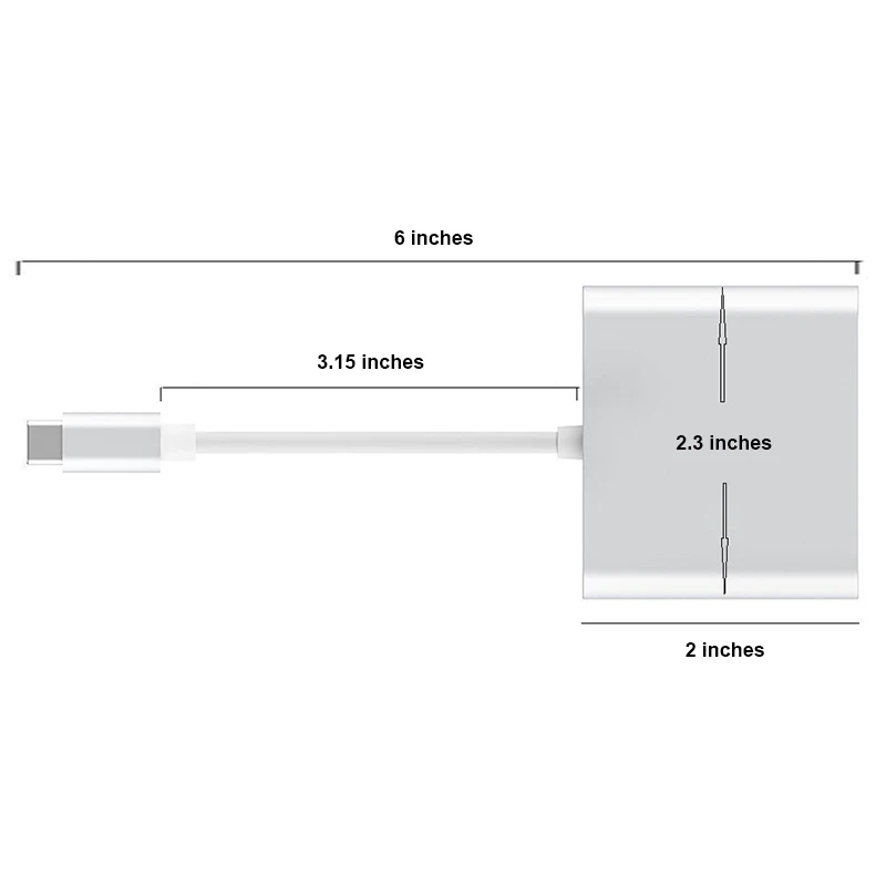 USB Type-C Thunderbolt 3 к 0 DP зарядка + HDMI 4K2K /VGA 1080p многопортовый адаптер конвертер для Macbook |