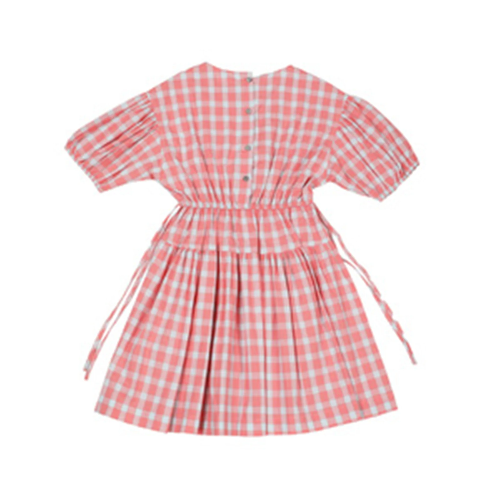Summer Kids Baby Girls Check Pattern One Piece Dress plaid lovely Round Neck Medium Length Sleeves Waist Tight Shank Dresses
Summer Kids Baby Girls Check Pattern One Piece Dress plaid lovely Round Neck Medium Length Sleeves Waist Tight Shank Dresses