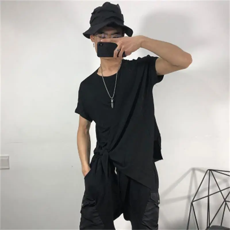 Summer new original designer asymmetric splice short sleeve t-shirt dark tide brand breathable comfortable jacket
Summer new original designer asymmetric splice short sleeve t-shirt dark tide brand breathable comfortable jacket