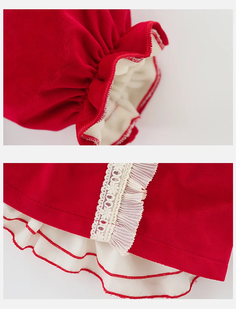 New Winter Girl Red Children's Clothing Princess Lolita Style Baby Thick Velvet Baby Girl Wedding Party Birthday Dress
New Winter Girl Red Children's Clothing Princess Lolita Style Baby Thick Velvet Baby Girl Wedding Party Birthday Dress