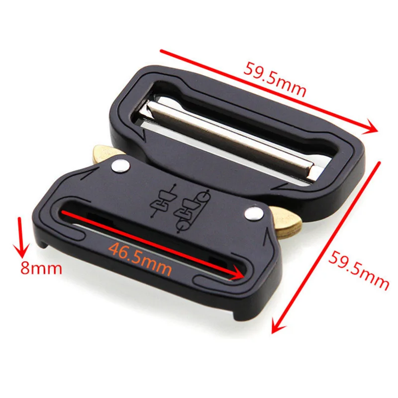 Metal Quick Side Release Buckles for 1.5in Belt Webbing Tactical Belt Safety Strong Hooks Clips DIY Outdoor Belt Acces
Metal Quick Side Release Buckles for 1.5in Belt Webbing Tactical Belt Safety Strong Hooks Clips DIY Outdoor Belt Acces