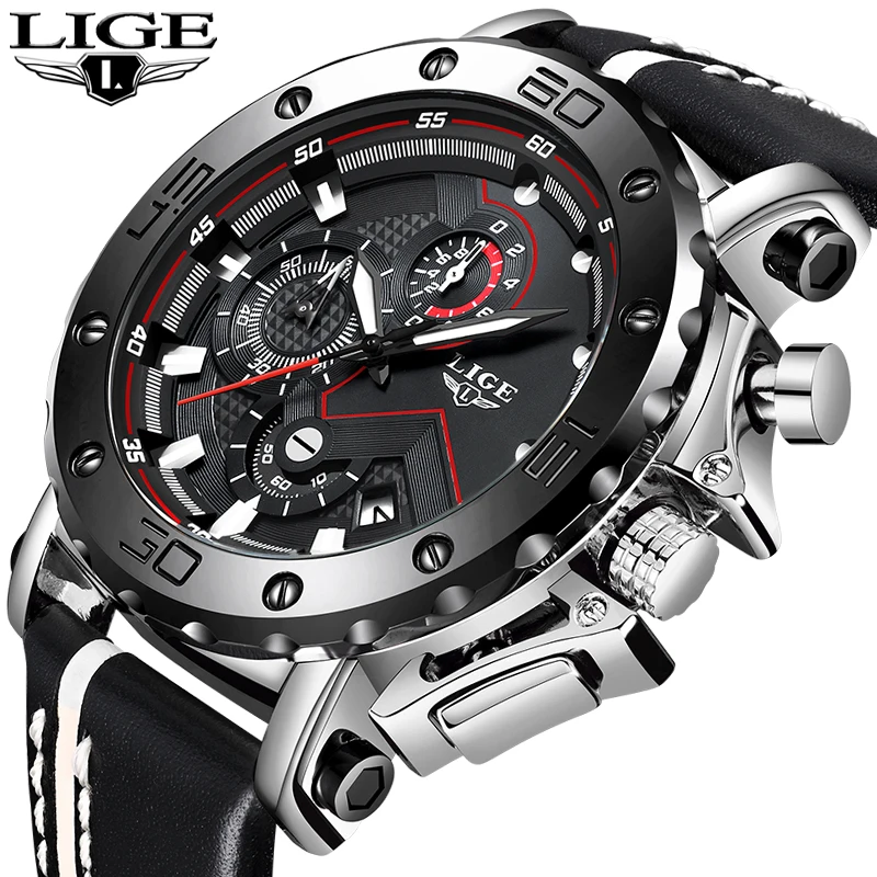 2019 LIGE New Mens Watches Top Brand Luxury Large Dial Military Army Quartz Watch Fashion Casual Waterproof Business Watch Men
2019 LIGE New Mens Watches Top Brand Luxury Large Dial Military Army Quartz Watch Fashion Casual Waterproof Business Watch Men