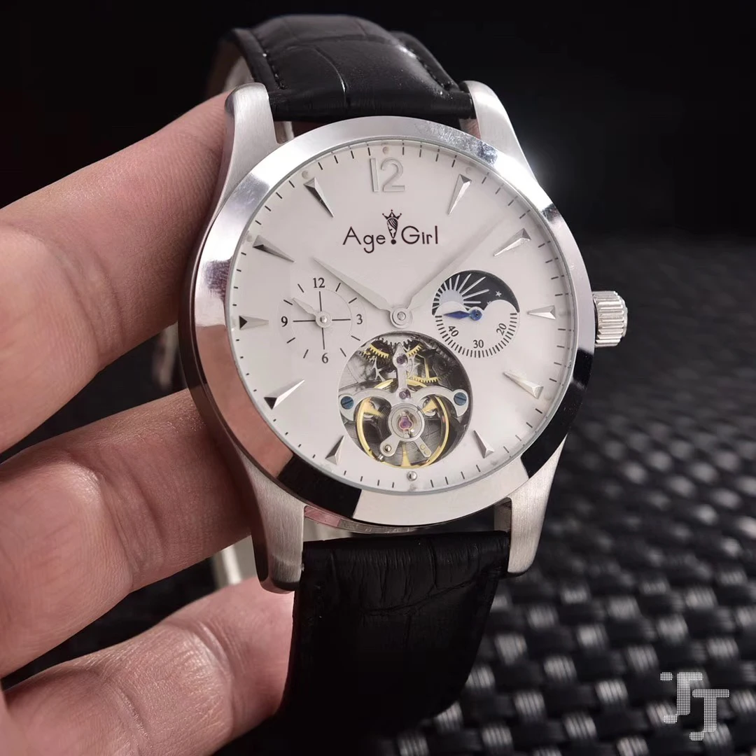 Luxury New Men Automatic Mechanical Waterproof Stainless Steel Moonphase Black Leather Sapphire Tourbillion Watch 904L AAA
Luxury New Men Automatic Mechanical Waterproof Stainless Steel Moonphase Black Leather Sapphire Tourbillion Watch 904L AAA