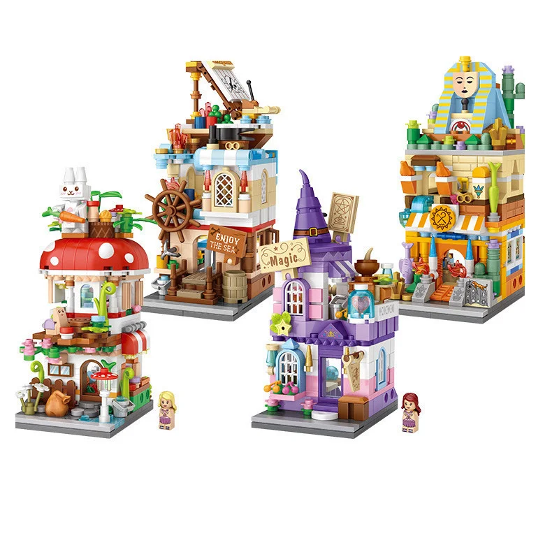 Anime Commercial Street View Magic House Nautical House Mushroom House Mini Bricks Building Blocks Assembled Educational Toys
Anime Commercial Street View Magic House Nautical House Mushroom House Mini Bricks Building Blocks Assembled Educational Toys