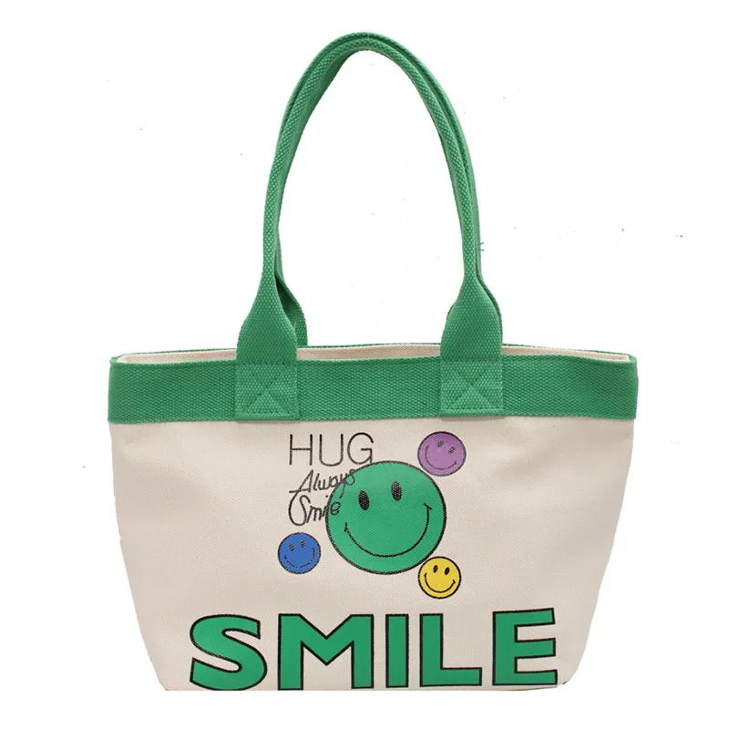Fashion Cartoon Smiley Face Design Large Capacity Canvas Hand Tote Shoulder Handbag Purses And Handbags Sac A Main Bolso Mujer
Fashion Cartoon Smiley Face Design Large Capacity Canvas Hand Tote Shoulder Handbag Purses And Handbags Sac A Main Bolso Mujer