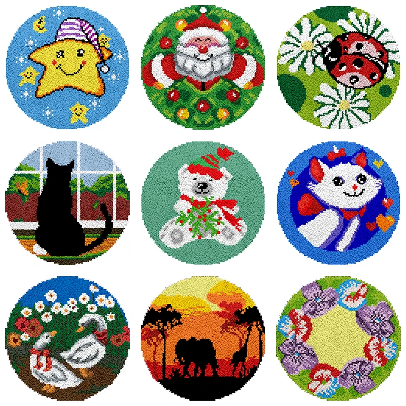 Carpet crochet Latch Hook Rug Kits DIY Needlework Unfinished Crocheting Rug Yarn Mat Cartoon Embroidery Craft rug making tapis
Carpet crochet Latch Hook Rug Kits DIY Needlework Unfinished Crocheting Rug Yarn Mat Cartoon Embroidery Craft rug making tapis