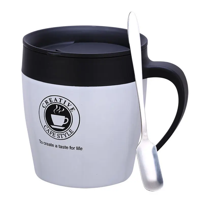 Fashionable and compact office mug with cover spoon Mug Coffee Cup sliding cover men's and women's tea cup with handle
Fashionable and compact office mug with cover spoon Mug Coffee Cup sliding cover men's and women's tea cup with handle