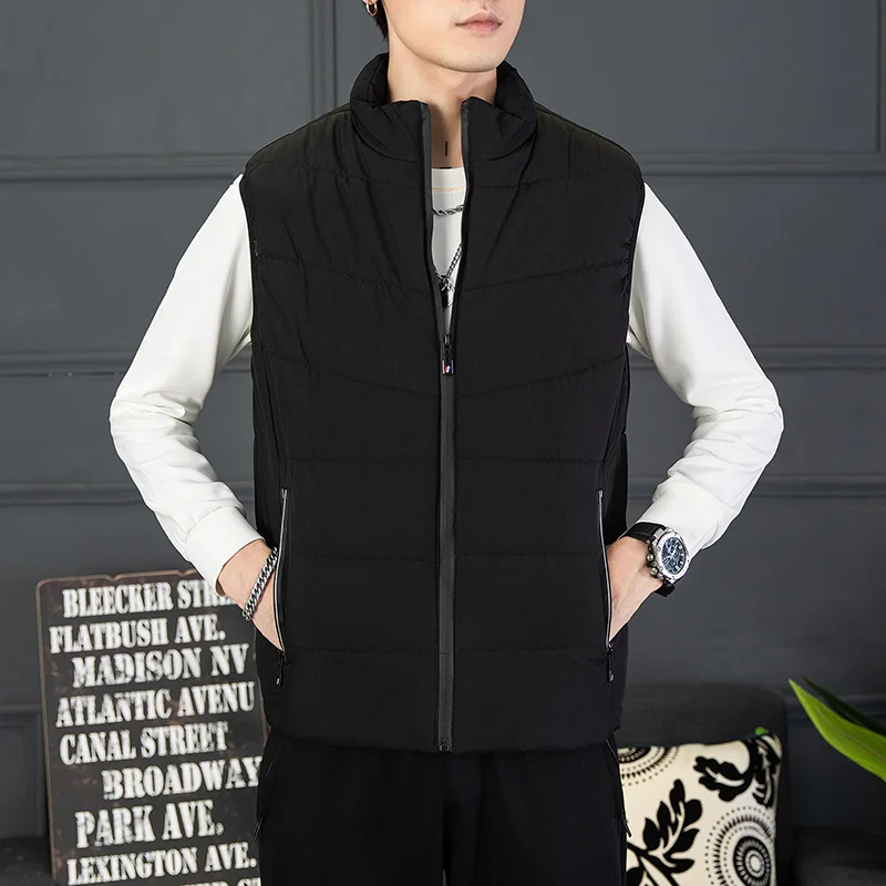 New Men'S Vest Autumn And Winter Korean Fashion Warm Stand Collar Waistcoat Casual Large Size 8Xl130Kg Sleeveless Cotton Clothes
New Men'S Vest Autumn And Winter Korean Fashion Warm Stand Collar Waistcoat Casual Large Size 8Xl130Kg Sleeveless Cotton Clothes