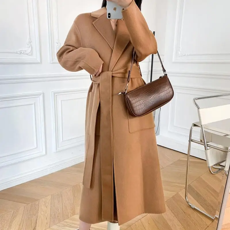 Высококачественный подиумный свободный шерстяной банный халат с запахом и высоким воротником двустороннее нейлоновое Коричневое Пальто б...
Высококачественный подиумный свободный шерстяной банный халат с запахом и высоким воротником двустороннее нейлоновое Коричневое Пальто б...