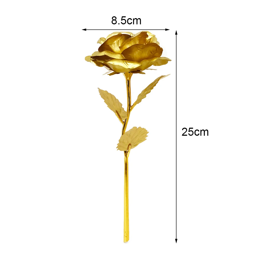 24K Foil Plated Rose Gold-Plated Rose Lasts Forever Love Wedding Decor Lover Rose Valentine's Day Creative Mother's Day Birthday
24K Foil Plated Rose Gold-Plated Rose Lasts Forever Love Wedding Decor Lover Rose Valentine's Day Creative Mother's Day Birthday
