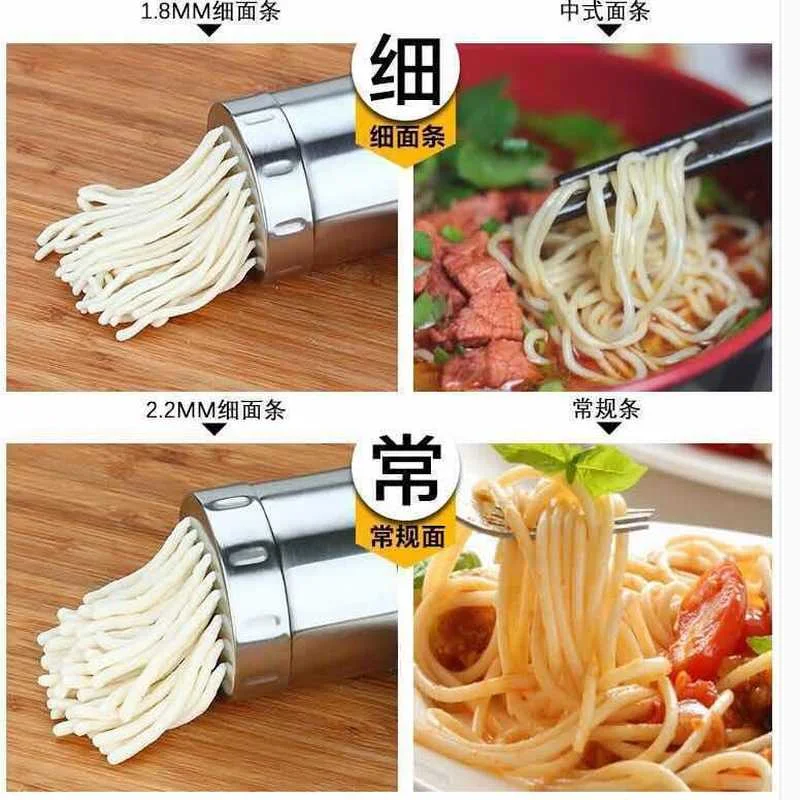 Manual Stainless Steel Noodle Maker Press Pasta Machine Crank Cutter Fruits Juicer Cookware Making Spaghetti Kitchen Tools 
Manual Stainless Steel Noodle Maker Press Pasta Machine Crank Cutter Fruits Juicer Cookware Making Spaghetti Kitchen Tools