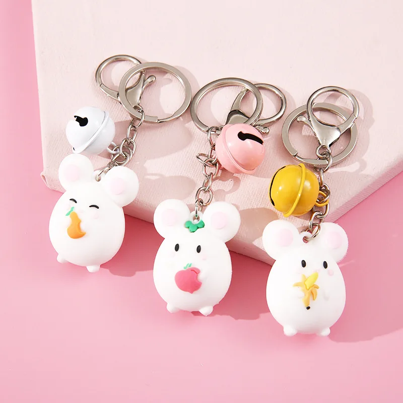 2021 Lovely Greedy Rat Bell Keyring Creative Cartoon Stereo Rat Bag Pendant Car Keychain Accessories Girlfriend Gift Keychains
2021 Lovely Greedy Rat Bell Keyring Creative Cartoon Stereo Rat Bag Pendant Car Keychain Accessories Girlfriend Gift Keychains
