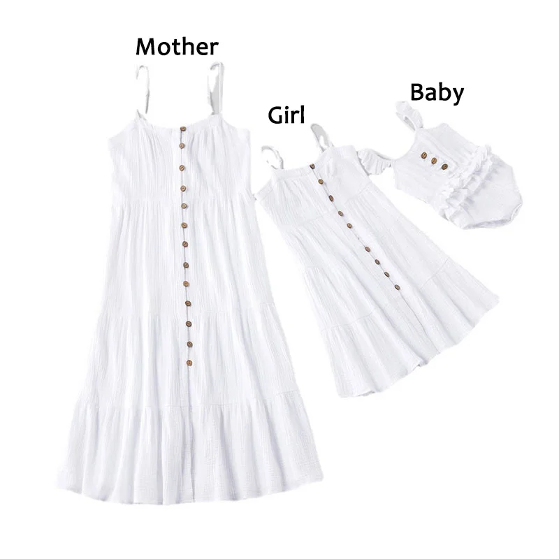 Summer Mother Kids Dresses White Family Matching Outfits Family Look Mom and Daughter Dress Mommy Me Baby Girl Clothes
Summer Mother Kids Dresses White Family Matching Outfits Family Look Mom and Daughter Dress Mommy Me Baby Girl Clothes