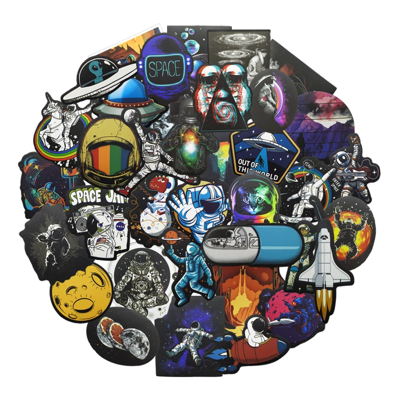10/80 Pcs Universe Outer Space Stickers UFO Alien Astronaut for Laptop Skateboard Computer Guitar Kids Cartoon Sticker Decal Toy
10/80 Pcs Universe Outer Space Stickers UFO Alien Astronaut for Laptop Skateboard Computer Guitar Kids Cartoon Sticker Decal Toy