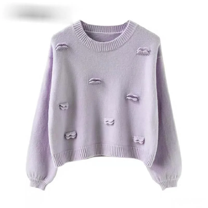 Women knitting sweater long sleeves curled O-neck collar female Short Casual Solid fashion thin pullover Ladies winter sweaters
Women knitting sweater long sleeves curled O-neck collar female Short Casual Solid fashion thin pullover Ladies winter sweaters