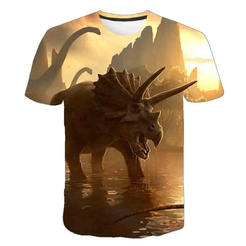 Summer 3D dinosaur Boys/girl T-shirt Kids New animal T-shirt Short Sleeve Casual cute Baby boys clothes Top Children Clothing
Summer 3D dinosaur Boys/girl T-shirt Kids New animal T-shirt Short Sleeve Casual cute Baby boys clothes Top Children Clothing