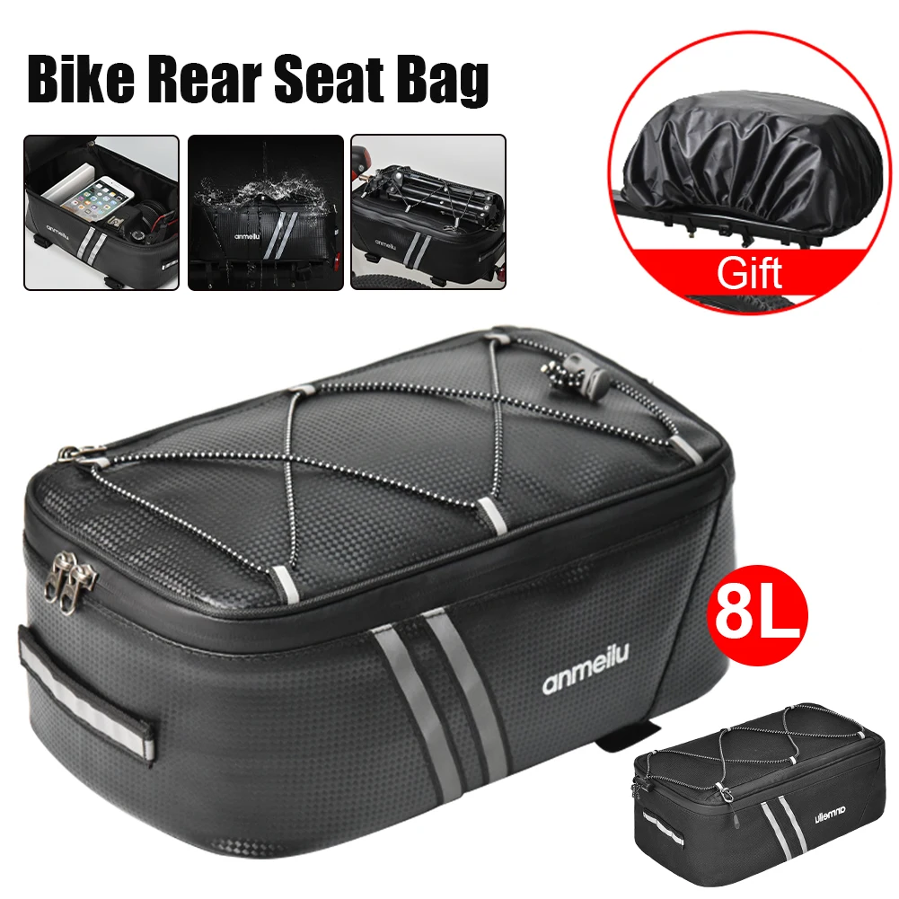 Multifunctional Bicycle Rear Seat Bag Waterproof Cycling Bike Rack Trunk Cargo Bag Pannier Large Capacity Handbag Shoulder Bag
Multifunctional Bicycle Rear Seat Bag Waterproof Cycling Bike Rack Trunk Cargo Bag Pannier Large Capacity Handbag Shoulder Bag
