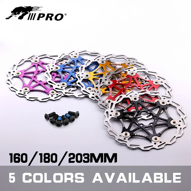 IIIPRO Mountain Bike Disc Brake Rotors DH Ultralight Floating Disc Pads 160mm 180mm 203mm For MTB Road Bicycle Parts
IIIPRO Mountain Bike Disc Brake Rotors DH Ultralight Floating Disc Pads 160mm 180mm 203mm For MTB Road Bicycle Parts