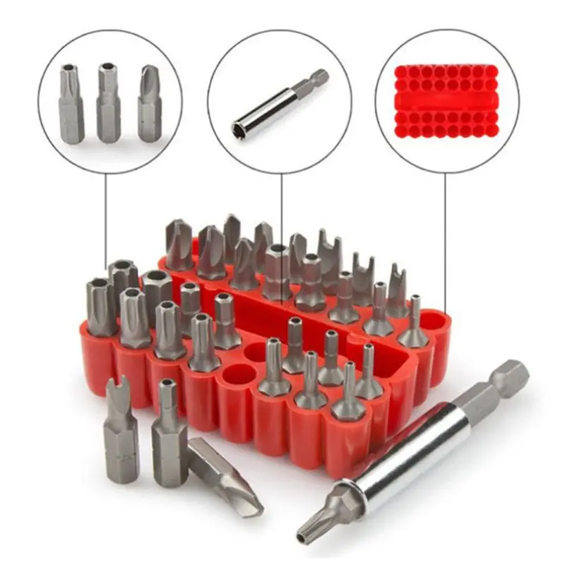 OOTDTY 33pcs Security Bit Set Tamper Proof Torx Spanner Screwdriver Star Hex Holder New A5YD
OOTDTY 33pcs Security Bit Set Tamper Proof Torx Spanner Screwdriver Star Hex Holder New A5YD
