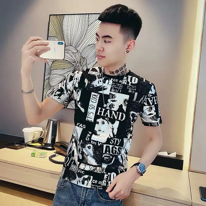 Summer cotton short sleeve men's T-shirt 
Summer cotton short sleeve men's T-shirt