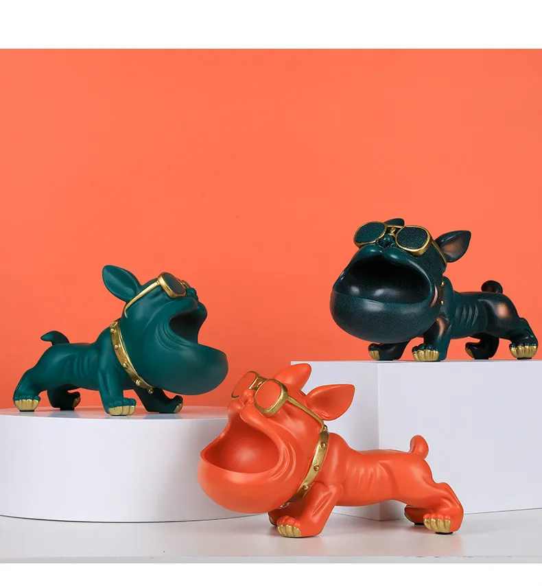Modern painted English bulldog and cat home creative decoration red wine rack practical table wine cabinet decoration
Modern painted English bulldog and cat home creative decoration red wine rack practical table wine cabinet decoration