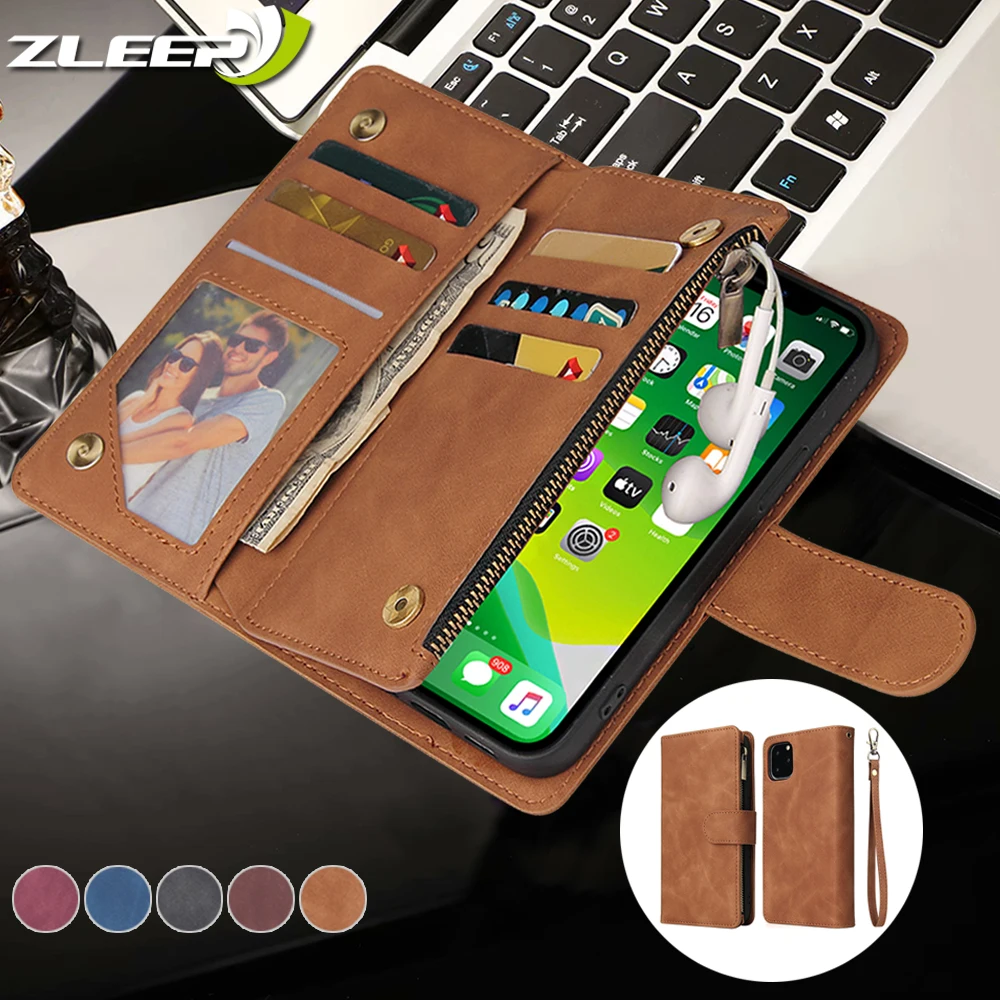 Zipper Leather Wallet Case For iPhone 13 12 Mini 11 Pro XS Max XR X 8 7 SE 2020 6 6S Plus Card Slots Magnetic Phone Cover Coque
Zipper Leather Wallet Case For iPhone 13 12 Mini 11 Pro XS Max XR X 8 7 SE 2020 6 6S Plus Card Slots Magnetic Phone Cover Coque