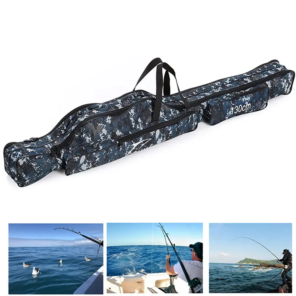 Fishing Bag Fishing Tackle Bag Pocket Foldable Soft Fishing Rod Bag Double Layers For Tool Storage 1680D Canvas Fishing Bag 
Fishing Bag Fishing Tackle Bag Pocket Foldable Soft Fishing Rod Bag Double Layers For Tool Storage 1680D Canvas Fishing Bag