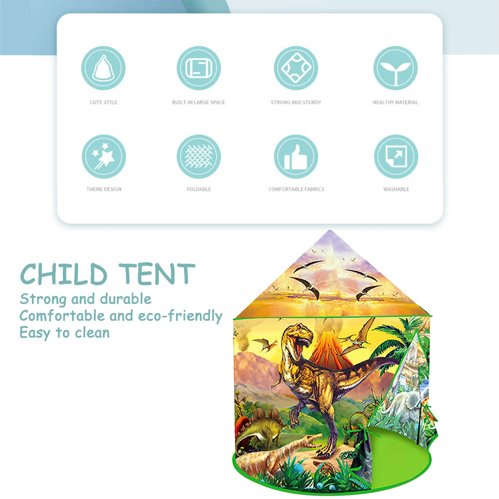 Dinosaur Kids Play Tent Foldable Playhouse Dino Pretend Play Tent Kids Tiny Play Tent Yellow Tassel Canvas Teepee Playhouse
Dinosaur Kids Play Tent Foldable Playhouse Dino Pretend Play Tent Kids Tiny Play Tent Yellow Tassel Canvas Teepee Playhouse