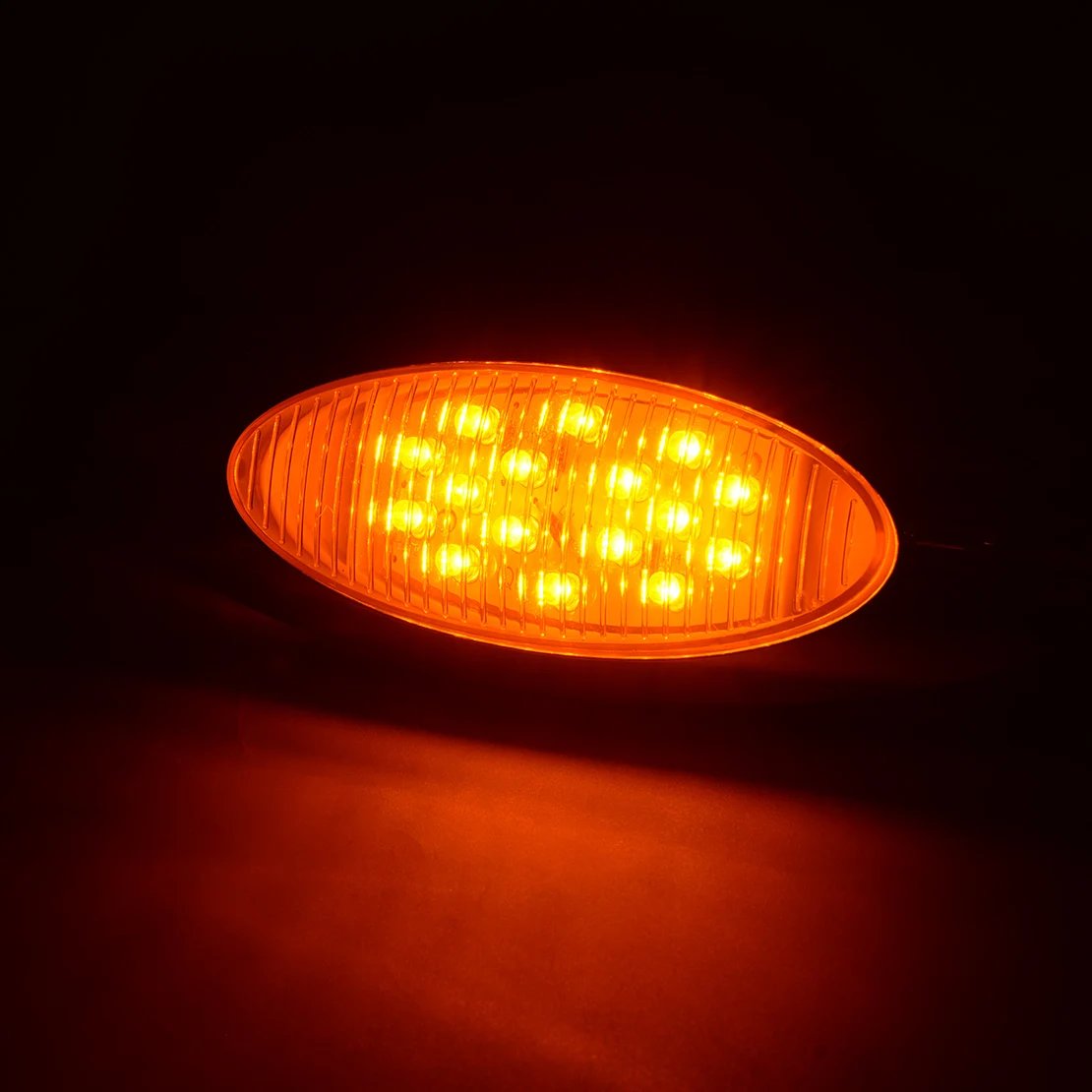 2Pcs/Set 2 Wires 12V Car Amber LED Clearance Thin Side Marker Light 16 LED Chrome Oval Fit For Freightliner Truck Universal
2Pcs/Set 2 Wires 12V Car Amber LED Clearance Thin Side Marker Light 16 LED Chrome Oval Fit For Freightliner Truck Universal