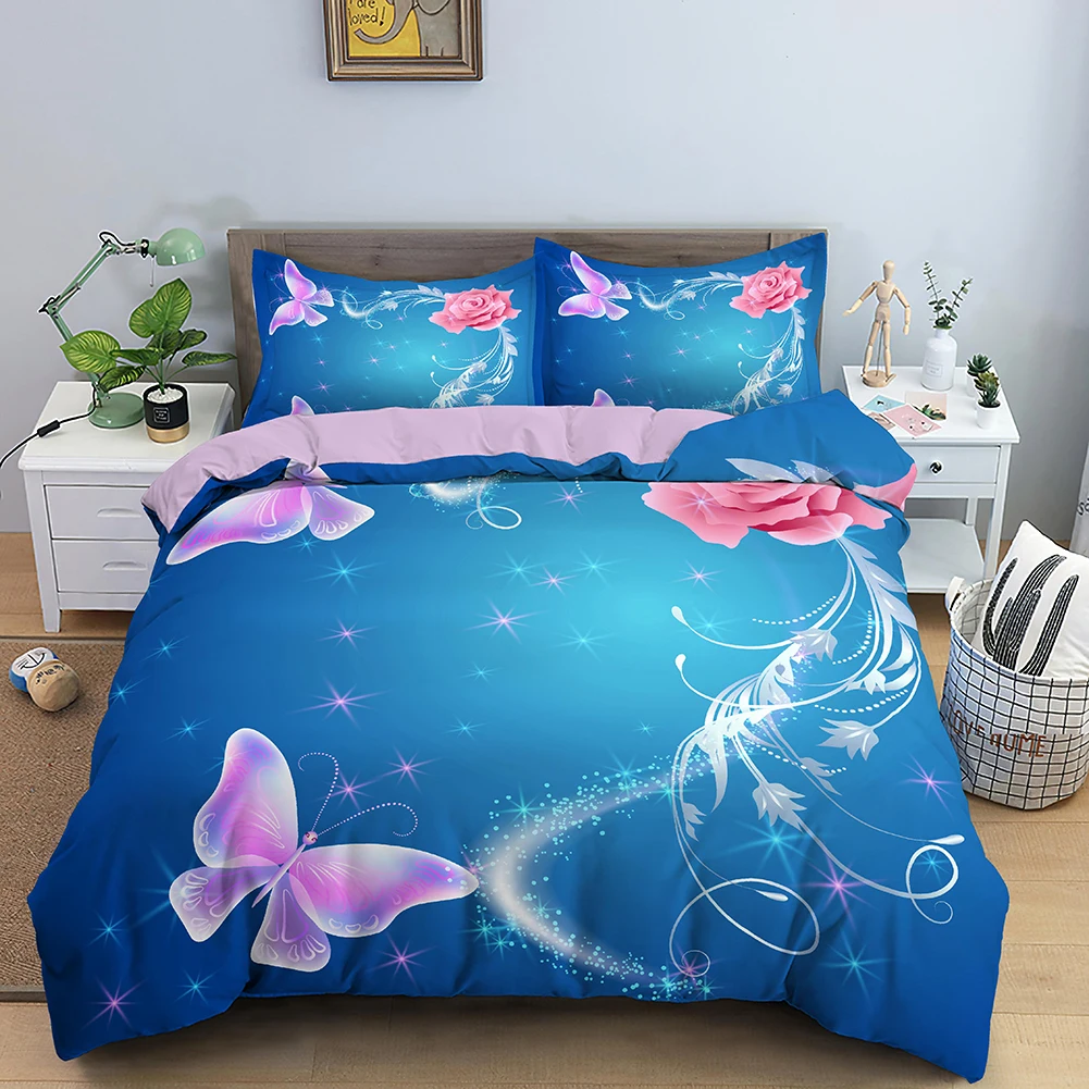 Starry Butterfy Duvet Cover 3D Bedding Set Quilt Cover Bedline Queen King Size for Girls Adult Bed dekbedovertrek(no Bed Sheet)
Starry Butterfy Duvet Cover 3D Bedding Set Quilt Cover Bedline Queen King Size for Girls Adult Bed dekbedovertrek(no Bed Sheet)