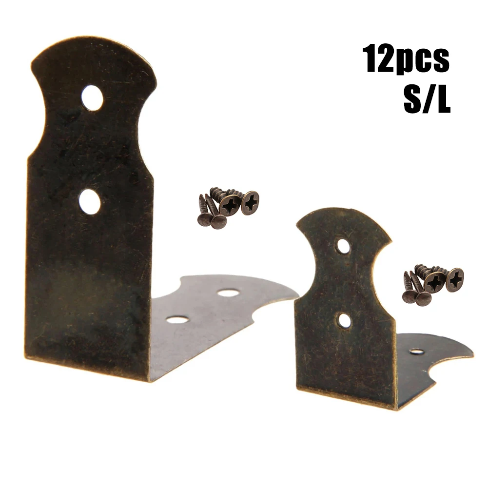 12Pcs Antique Bronze Corner Protector Gift Box Wooden Cases Corner Protectors Profile Shelf Bracket Supports Furniture Fittings
12Pcs Antique Bronze Corner Protector Gift Box Wooden Cases Corner Protectors Profile Shelf Bracket Supports Furniture Fittings