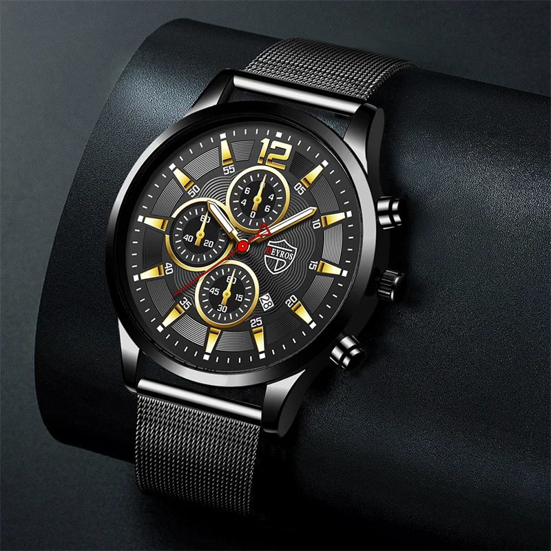 Luxury Brand Fashion Mens Watches Stainless Steel Mesh Belt Quartz Wrist Watch Luminous Clock Men Business Casual Leather Watch
Luxury Brand Fashion Mens Watches Stainless Steel Mesh Belt Quartz Wrist Watch Luminous Clock Men Business Casual Leather Watch