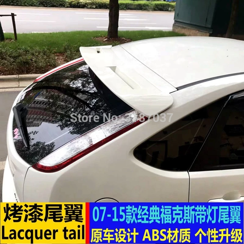 For Ford Focus Spoiler 2007-2011 ABS Plastic Unpainted Color Rear Roof Spoiler Wing Trunk Lip Boot Cover Car Styling
For Ford Focus Spoiler 2007-2011 ABS Plastic Unpainted Color Rear Roof Spoiler Wing Trunk Lip Boot Cover Car Styling