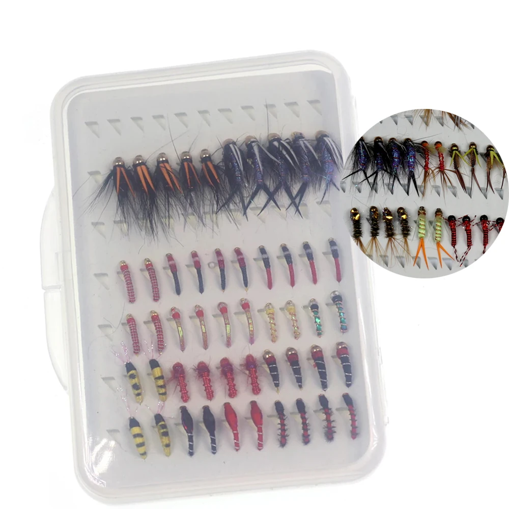 40PCS/Box Fishing Fly Set Stonefly Buzzers Beadhead Nymphs Epoxy Coated Nymphs Trout Fly Fishing Lure Baits Box
40PCS/Box Fishing Fly Set Stonefly Buzzers Beadhead Nymphs Epoxy Coated Nymphs Trout Fly Fishing Lure Baits Box