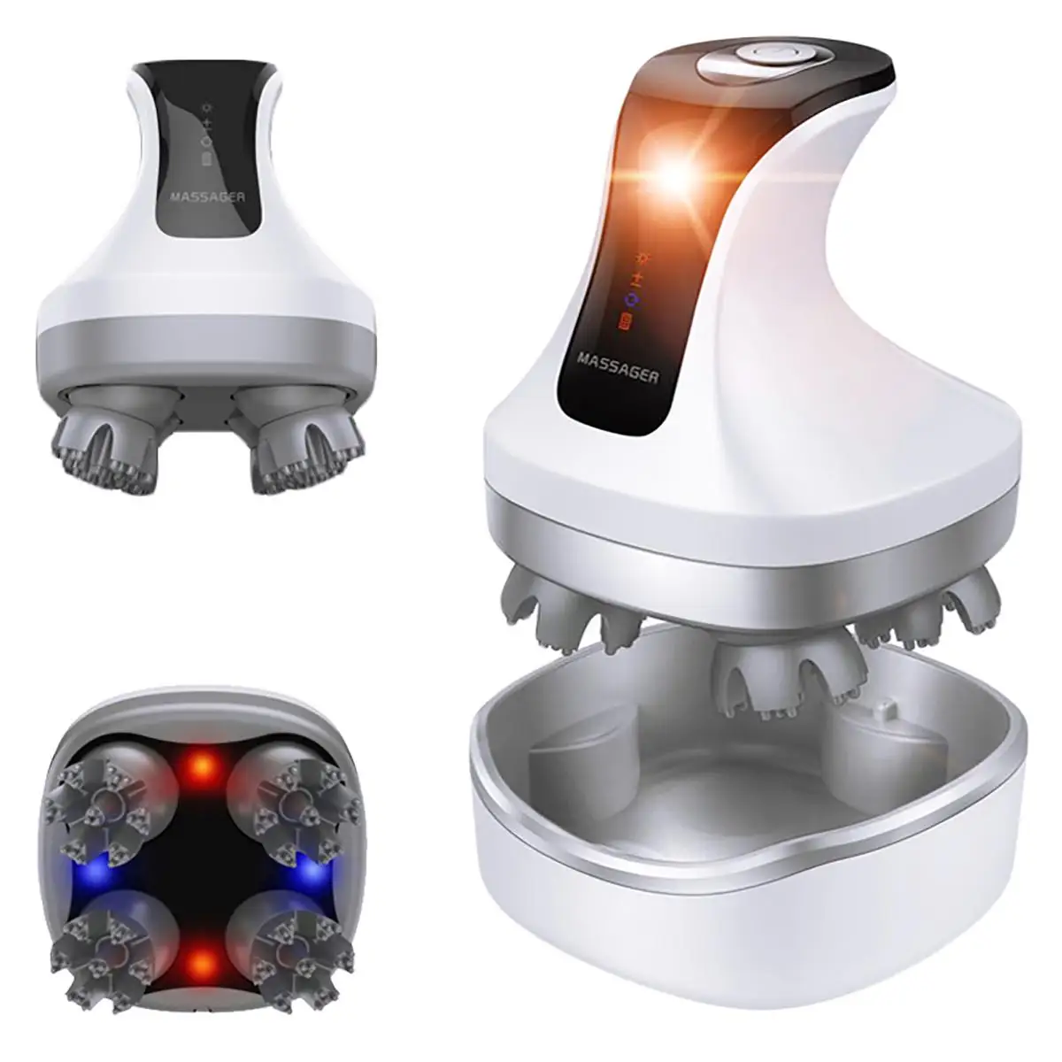 Массажер для головы, водонепроницаемый, беспроводной, с вибрацией
Массажер для головы, водонепроницаемый, беспроводной, с вибрацией