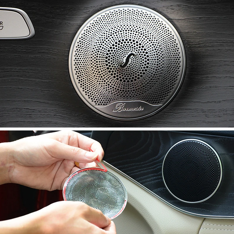 Stainless Steel Car Audio Speaker Car Door Loudspeaker Trim Cover For Mercedes Benz 2015- C Class W205/glc - E-class
Stainless Steel Car Audio Speaker Car Door Loudspeaker Trim Cover For Mercedes Benz 2015- C Class W205/glc - E-class