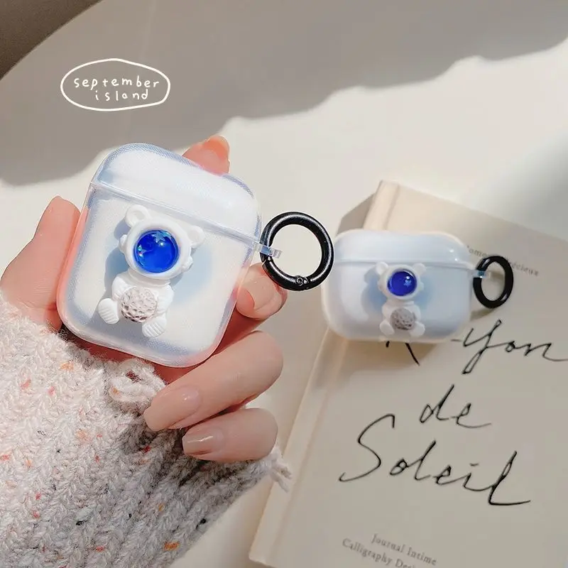 3D Cartoon Astronaut Case For Airpods 1 2 Soft TPU Cute Cover Bluetooth Earphone Charging Box Protective Shell For Airpods Pro 3
3D Cartoon Astronaut Case For Airpods 1 2 Soft TPU Cute Cover Bluetooth Earphone Charging Box Protective Shell For Airpods Pro 3