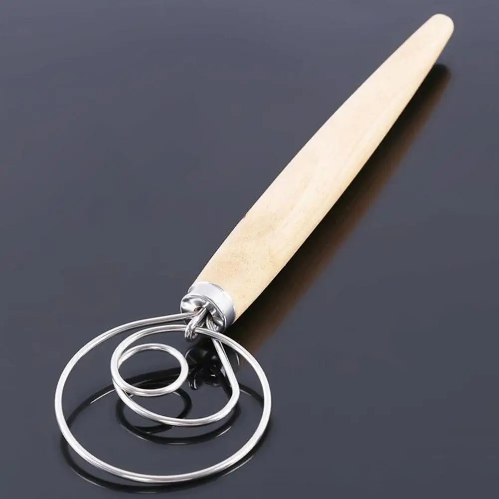 Danish Dough Whisk Large 13" Steel Dutch Dough For Pastry Accessories Style Whisk Cake Kitchen Bread Mixer Pizza G8I6 
Danish Dough Whisk Large 13" Steel Dutch Dough For Pastry Accessories Style Whisk Cake Kitchen Bread Mixer Pizza G8I6