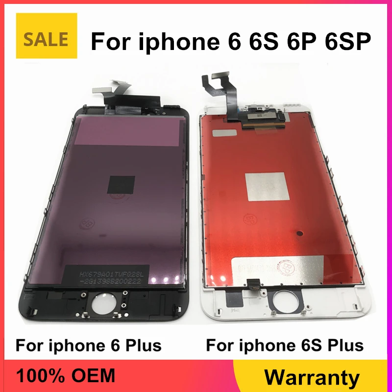 ЖК-дисплей OEM для iphone 6, 6S, ЖК-дисплей с сенсорным экраном и дигитайзером в сборе, ЖК-экран для iphone 6 Plus, 6S Plus
ЖК-дисплей OEM для iphone 6, 6S, ЖК-дисплей с сенсорным экраном и дигитайзером в сборе, ЖК-экран для iphone 6 Plus, 6S Plus