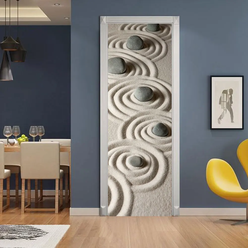 Pebble creative simulation 3D door sticker bedroom door refurbished self-adhesive wall sticker
Pebble creative simulation 3D door sticker bedroom door refurbished self-adhesive wall sticker