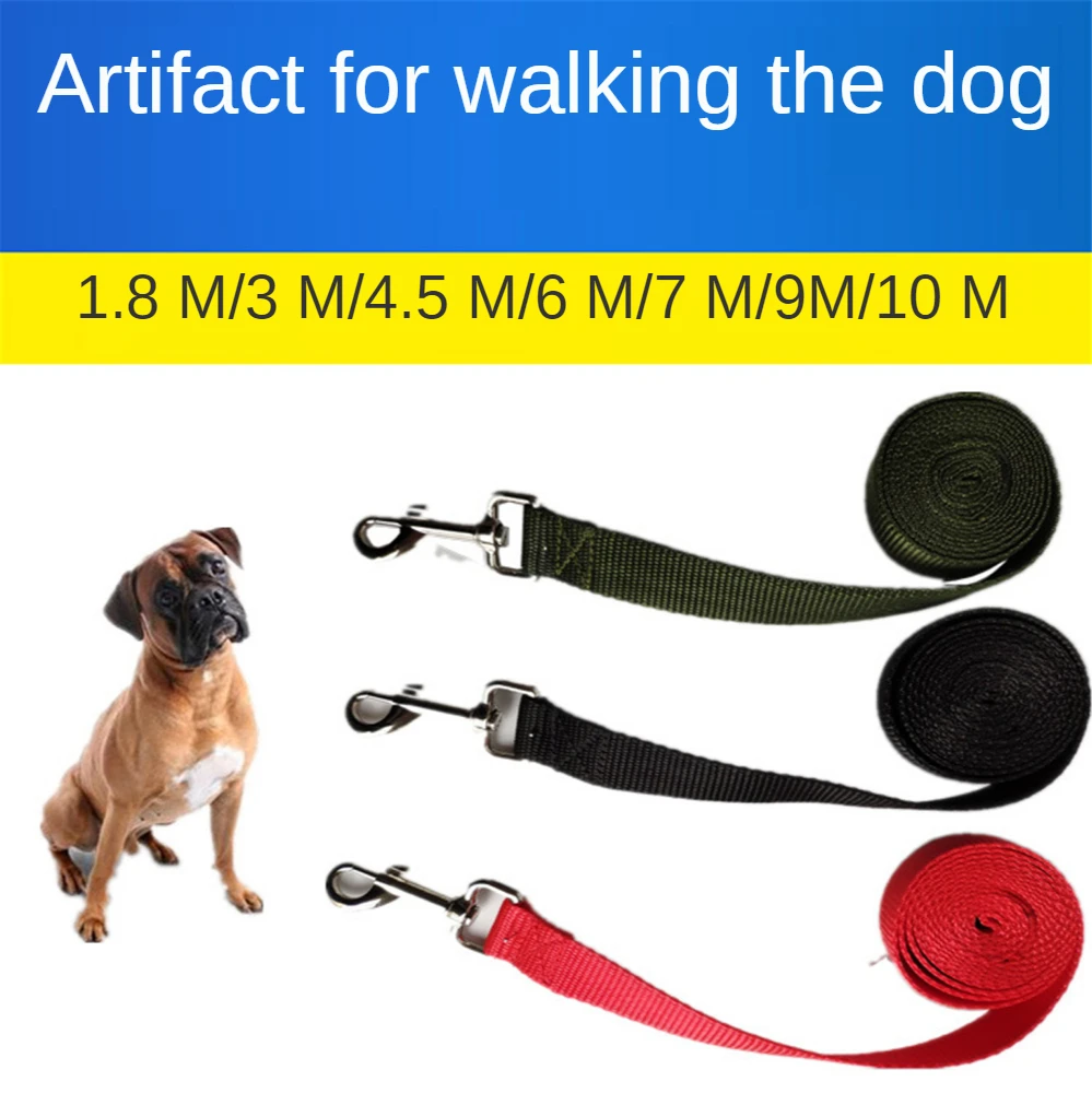1.8-10M Nylon Dog Training Leashes Pet Supplies Walking Harness Collar Leader Rope For Dogs Cat Available In Blue Black & Red
1.8-10M Nylon Dog Training Leashes Pet Supplies Walking Harness Collar Leader Rope For Dogs Cat Available In Blue Black & Red