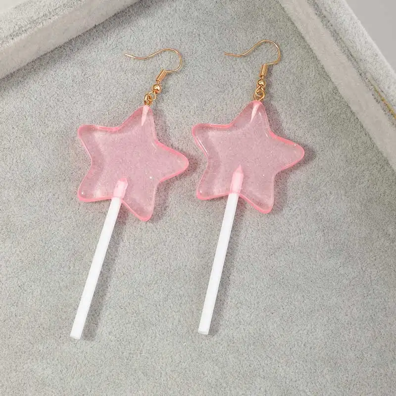 Earrings 2021 trend Ins exaggerated candy color resin earrings creative lollipop earrings female stars Woman earring
Earrings 2021 trend Ins exaggerated candy color resin earrings creative lollipop earrings female stars Woman earring