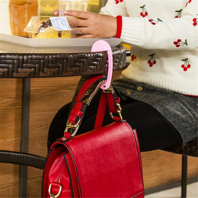 Travel Portable Plastic Bag Hook For Hanging Decorative Table Purse Bag Hooks Wall Hanger Holder Handbag Hanger Decoration 
Travel Portable Plastic Bag Hook For Hanging Decorative Table Purse Bag Hooks Wall Hanger Holder Handbag Hanger Decoration